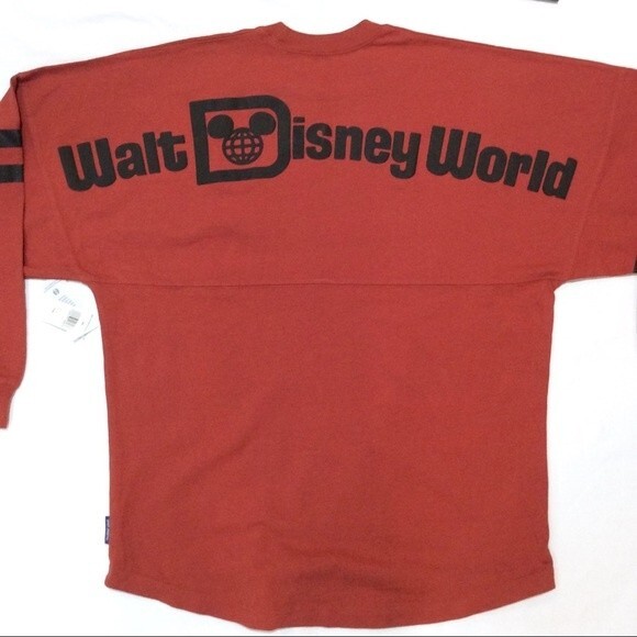 Disney Parks Red Spirit Jersey Top Shirt Walt Disney World Sz Small New WDW - Picture 1 of 10